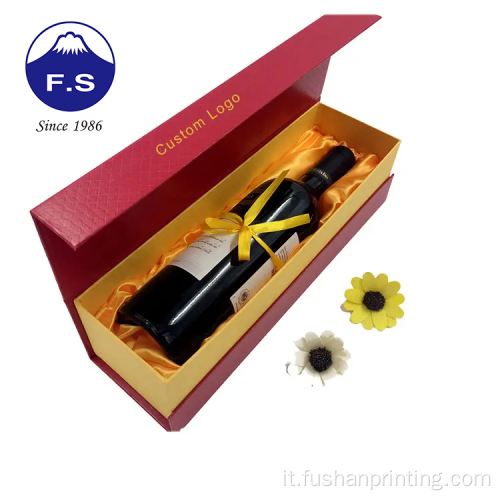 Confezionamento regalo fantasia riciclare cartone di cartone wine box